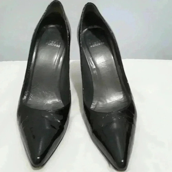 Stuart Weitzman Stiletto Black leather Pumps - Picture 3 of 7